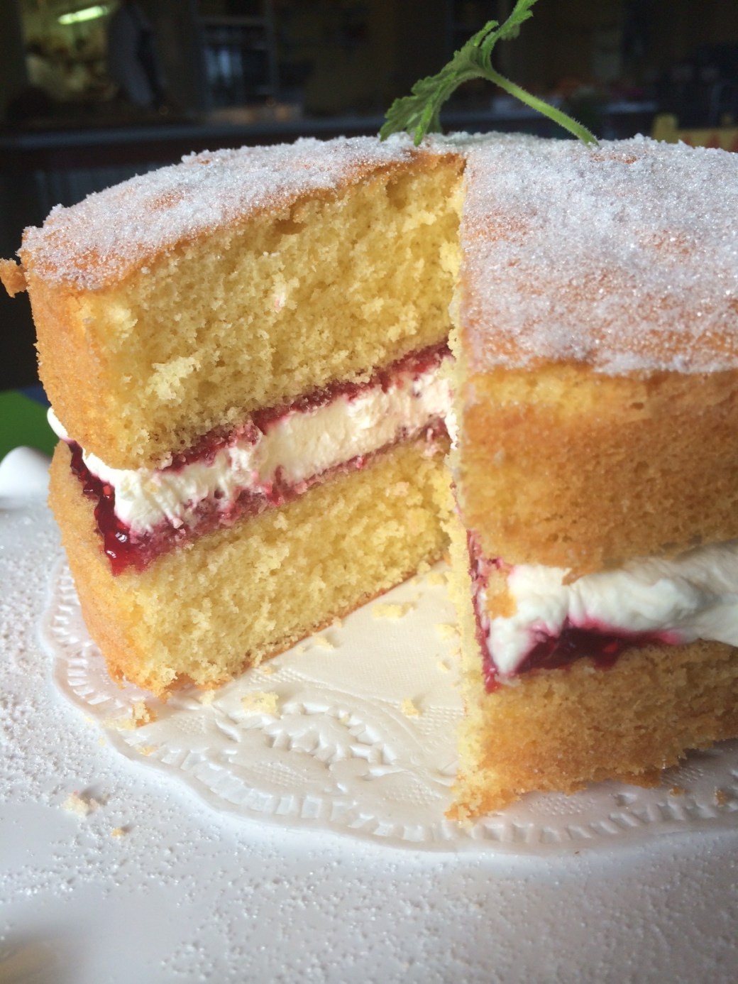 Victoria Sponge Cake at Ballymaloe Cookery School